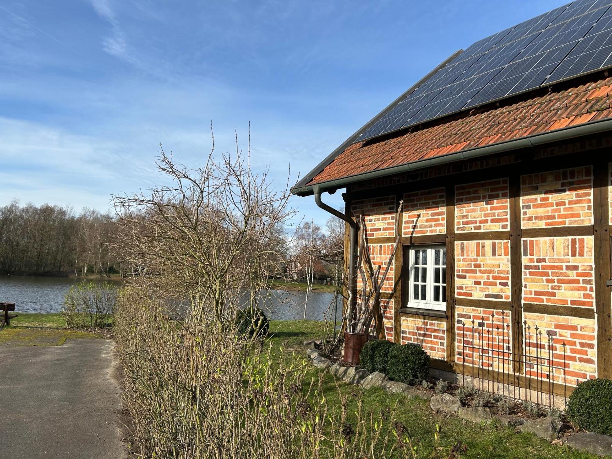 Gemuetliches Fachwerkhaus Am See Mit Kamin Варендорф Екстер'єр фото